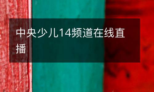 中央少儿14频道在线直播